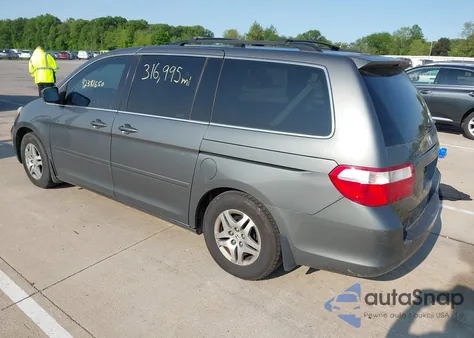 2007 Honda Odyssey Exl from USA, damaged, VIN 5FNRL387X7B436772